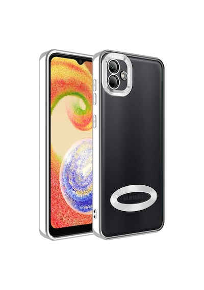 Kilifone - Samsung Uyumlu Galaxy A03 - Kılıf Kamera Korumalı Tatlı Sert Omega Kapak - Gümüş