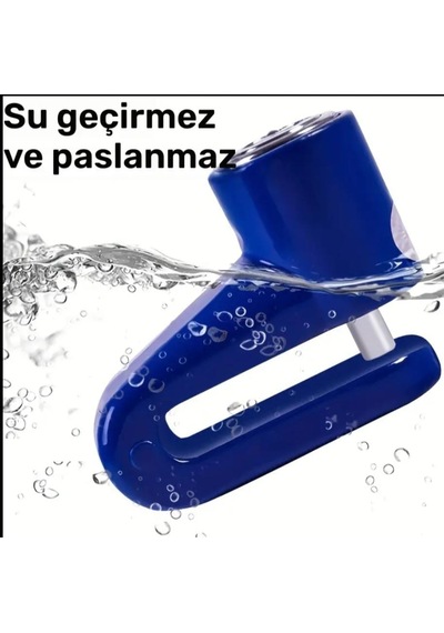 Motosikler Bisiklet Disk Kilidi Anahtarı Yer Kaplamayan Yeni Model Sağlam Güvenli Pratik Kilit 1 Adet