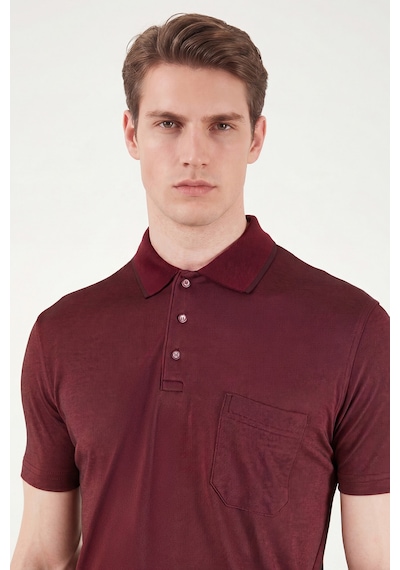 Buratti Pamuklu Regular Fit Göğüs Cepli Düğmeli Polo T Shirt Erkek Polo T Shirt 4565001 Bordo Buratti Pamuklu Regular Fit Göğüs Cepli Düğmeli Polo T Shirt Erkek Polo T Shirt 4565001 Bordo