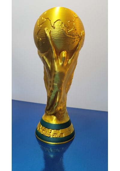 25 Cm Dünya Kupası Futbol Kupası Dekoratif Biblo Altın Renk Ev & Ofis Hediyelik