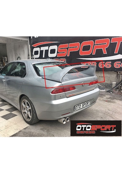 Alfa 156 Makyajlı Kasa Yüksek Spoyler Fiberglass Boyasız