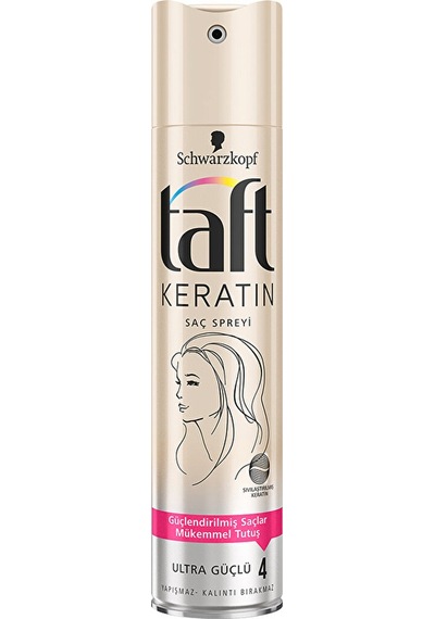 2 Adet Taft Saç Spreyi 250 Ml No 3 Keratin Ultra Güçlü