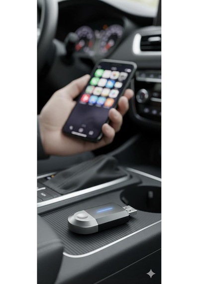 Kablosuz Carplay Android Auto Dönüştürücü Usb Tak-çalıştır Cihaz Tüm Araçlarla Uyumlu Tek Ebat