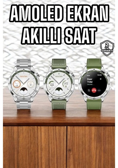 Akıllı Saat Sesli Görüşme Titreşimli Nabız Sensörlü Spor Modları