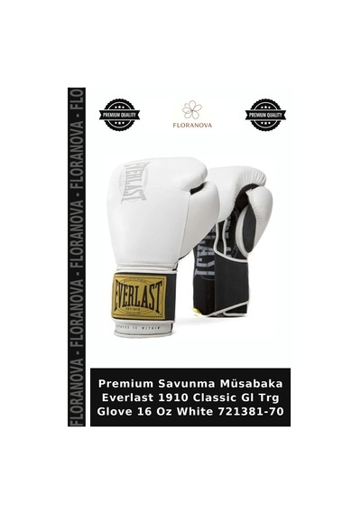 Premium Savunma Müsabaka Everlast 1910 Classic Gl Trg Glove 16 Oz White 721381-70 Beyaz