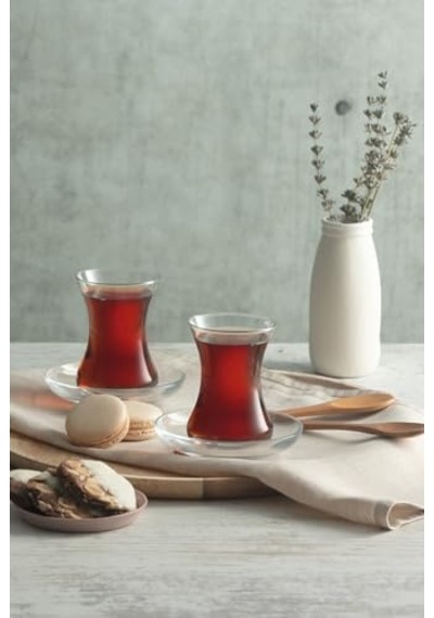 Çay Bardağı 125 Cc 4'lü Hediyelik Kutu Çok Renkli
