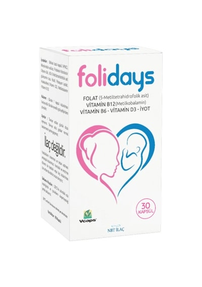Folidays Folik Asit Ve Iyot Içeren 30 Kapsül