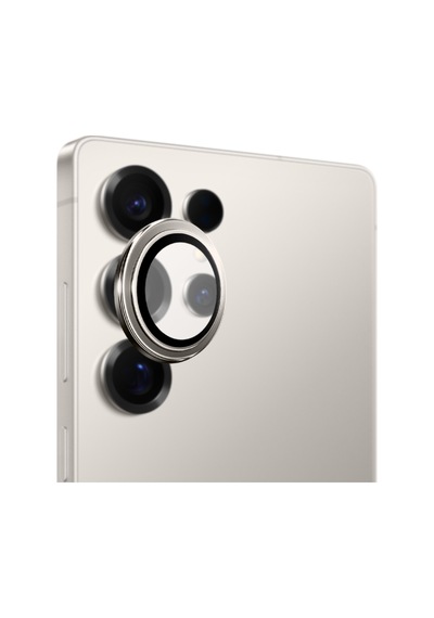 Safeus Safir Temperli Kamera Lens Koruyucu, Samsung Galaxy S25 Ultra İle Uyumlu Gri