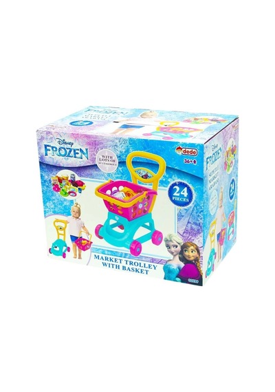 Mey İthalat Frozen Sepetli Market Arabası Mavi