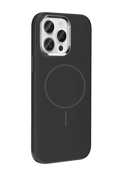 Apple Uyumlu iPhone 15 Pro Max Kılıf M-safe Şarj Özellikli Metal Kamera Çerçeveli Zore Edi Silikon Kapak