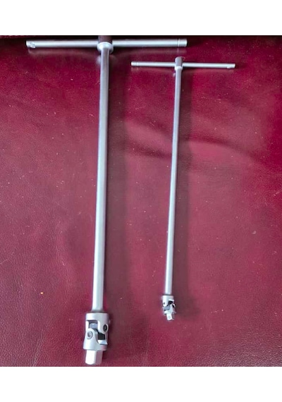 Rico 1/4 Mafsallı T Saplı Lokma Adaptör 1/2 Mafsallı T Lokma Kolu