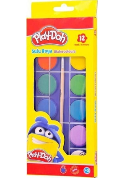Play Doh Sulu Boya Küçük 12 Renk Çocuk Odası Bebek Odası Anaokulu