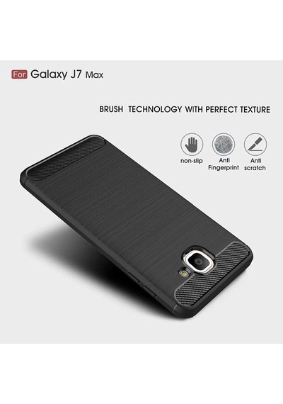Galaxy J7 Max Kılıf Zore Room Silikon Kapak Siyah