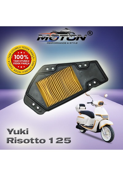 Yuki Risotto 125 Tam Uyumlu Yüksek Performanslı Hava Filtresi
