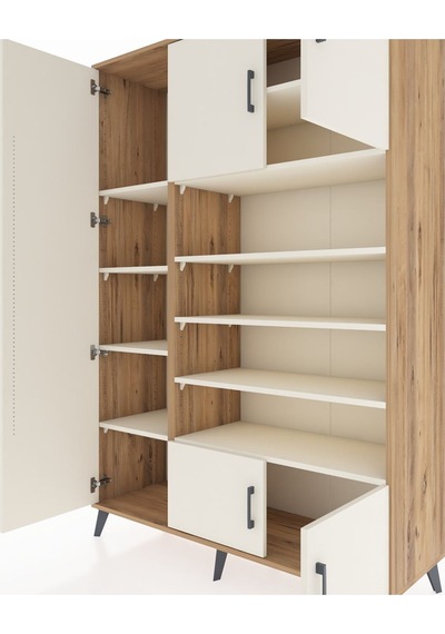 Hyperion Dolap 10 Raflı 5 Kapaklı 132x44x195 Çam-aytaşı/aytaşı Çam Hyperion Dolap 10 Raflı 5 Kapaklı 132x44x195 Çam-aytaşı/aytaşı Çam