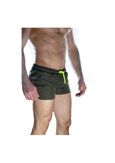 Naam Erkek Yeşil Mini Mayo Short Çok Renkli