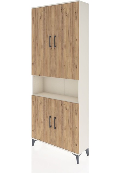 Arges Dolap 5 Raflı 4 Kapaklı 88x30x221 Aytaşı-çam Aytaşı