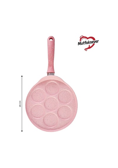 Karaca  Mutfaksever Biogranit Pink Pankek Tava Pembe