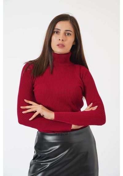 Ckm Moda Skylar Yüksek Kalite Balıkçı Body Kırmızı