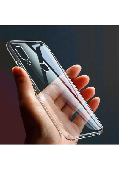 Xiaomi Redmi Note 7 Kılıf Zore Süper Silikon Kapak Renksiz