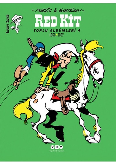 Red Kit Toplu Albümleri 4 - Morris (Maurice de Bevere) -  Rene Goscinny - Yapı Kredi Yayınları