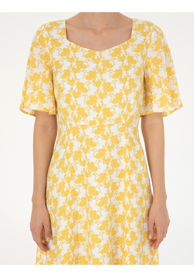 Pierre Cardin Kadın Sarı Elbise Dokuma 50283663-vr044 Sarı