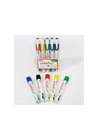 Amos Craft Marker Cam Kalemi 5'li