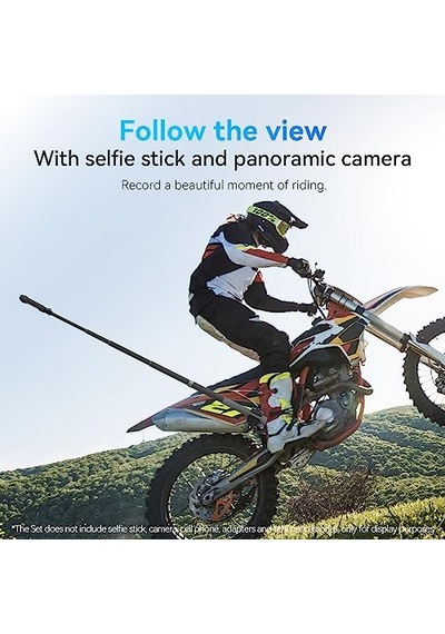 Duall Top Kelepçe Montaj Çubuk Direği Bisiklet Bisiklet Motosiklet Gidon Tüp Tutucu Aksesuarları Gopro Hero 13 12 1 Diğer