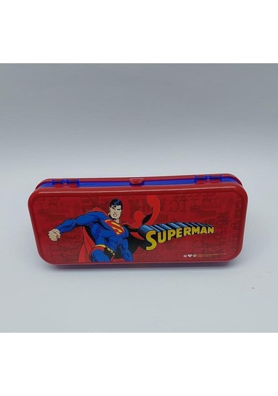 Efe Mark Superman Lisanslı Okul Seti 500 Ml Matara, Beslenme Kutusu, Kalem Kutusu Kırmızı