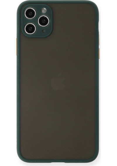 Apple iPhone Uyumlu  11 Pro Max Kılıf Montreal Silikon Kapak -  Yeşil