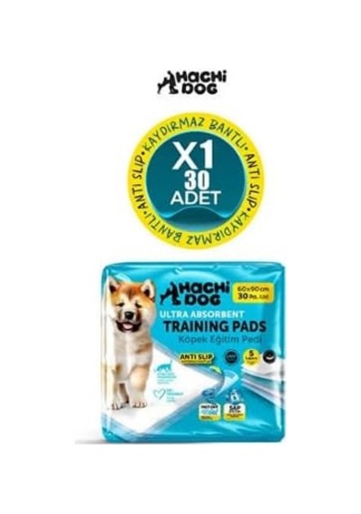 Hachi Dog Köpek Eğitim Pedi 60x90 Cm Kaydırmaz Bantlı 5 Katman 30 Adet / Kaydırmaz Bantlı, 5 Katman, 30 Adet, 60x9