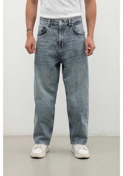 Banny Jeans Erkek Skater Fit Jean Pantolon Buz Mavisi S