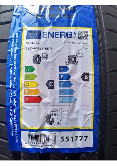 Sentury 195/60 R15 88V Qirin 990 Yaz Lastiği 2026