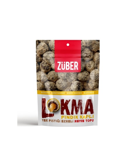 Züber Lokma Fındık Kaplı Meyve Topu 96 G - 6 Adet Tarı