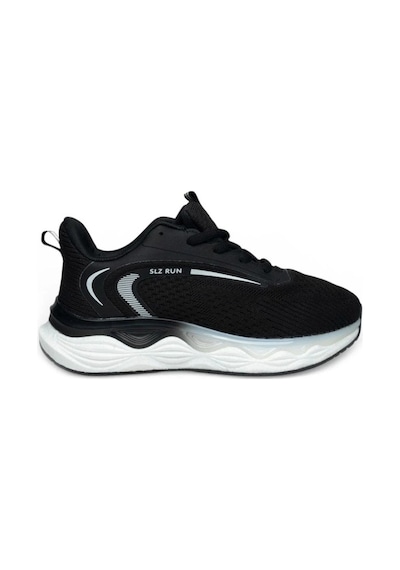 Solazer 048-26 Anorak Anatomik Taban Bağcıklı Kadın Sneaker Siyah Beyaz Siyah