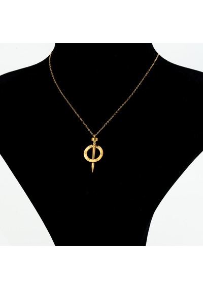 Biem Çivi Model Çelik Kolye Gold/gümüş