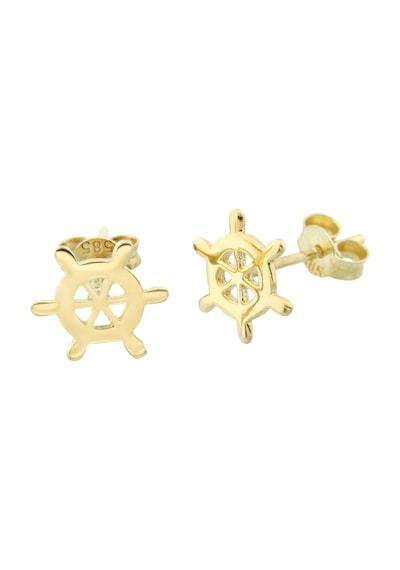 Altın Gemici Dümeni Tragus Küpe Sarı Altın