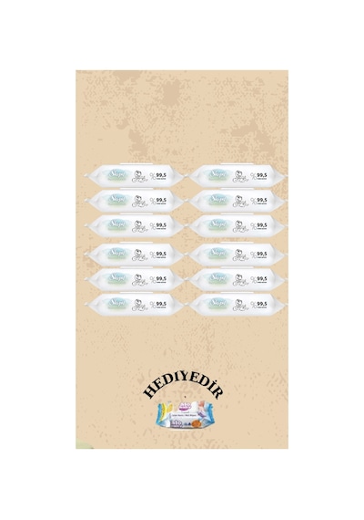 Bio Natural Yenidoğan Islak Bebek Bakım Havlusu 12x40 480 Yaprak