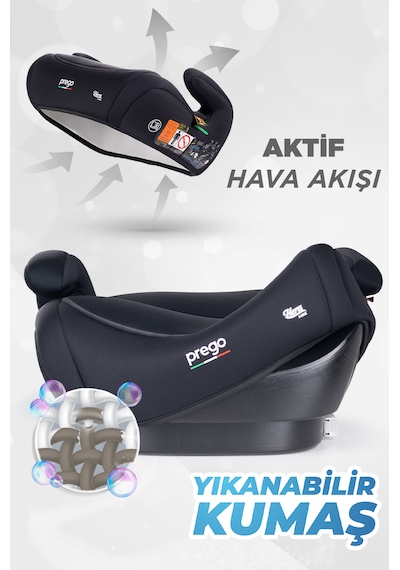 Prego Hera 15-36 Kg Emniyet Kemeriyle Kullanılabilen İsofixli Yük