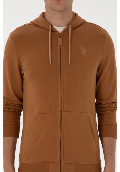 U.S. Polo Assn. Erkek Camel Örme Hırka 50313748-VR233