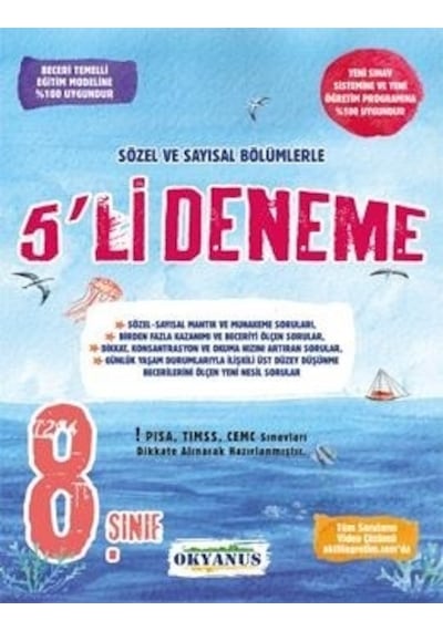 8. Sınıf 5'li Deneme -  Okyanus Eğitim
