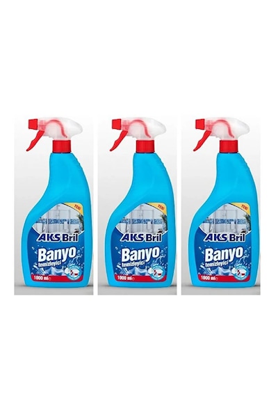 Aks Bril Banyo Temizleyici 1000 Ml 3 Adet 3’lü Set