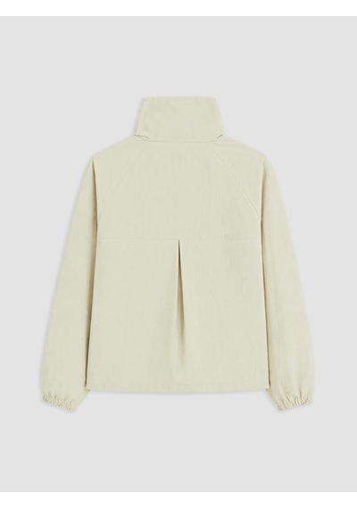 Lcw Vision Bej Dik Yaka Oversize Kadın Mont