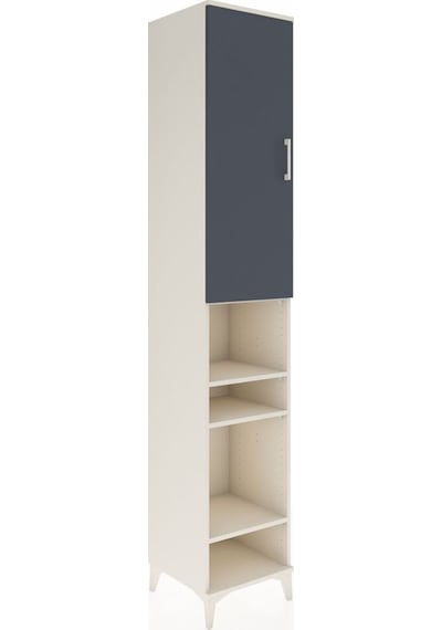 Hyperion Dolap 7 Raflı Tek Kapaklı 44x44x243 Aytaşı-antrasit Aytaşı
