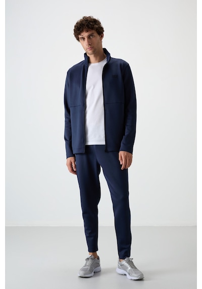 Tommy Life Bran İndigo Scuba Kumaş Erkek Eşofman Takım - 85199 İndigo