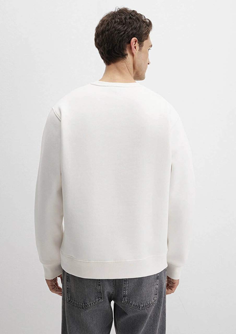 Mavi Kırık Beyaz Erkek Sweatshirt M0s10484-70057 Kırık Beyaz