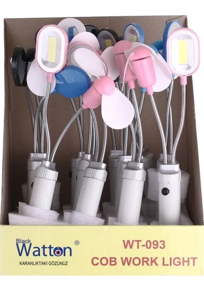 Pervane Ve Mıknatıslı Masa Lambası Wt-093 Renkli