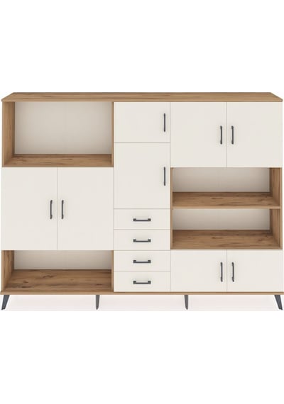Arges Dolap 9 Raflı 4 Çekmeceli 8 Kapaklı 220x30x163 Çam-aytaşı Çam-aytaşı Arges Dolap 9 Raflı 4 Çekmeceli 8 Kapaklı 220x30x163 Çam-aytaşı Çam-aytaşı