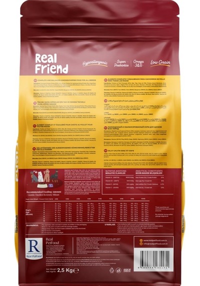 Real Friend Joint Care Hypoallergenic Puppy Dog Chicken 30/18 Köpek Maması 2,5 Kg