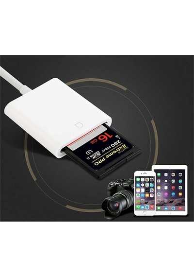 iPhone Uyumlu/ipad Lightning To Sd Kart Hafıza Kart Adaptörü Nk105- 5775